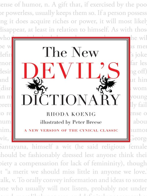 Title details for New Devil's Dictionary by Rhoda Koenig - Available